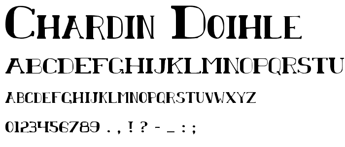 Chardin Doihle font
